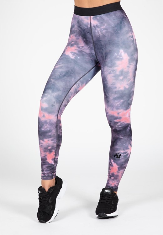 Colby Leggings - Gray/Pink - XS
