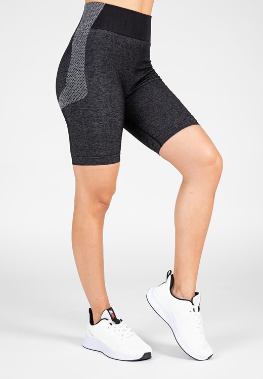 Selah Seamless Cycling Shorts - Black - M/L
