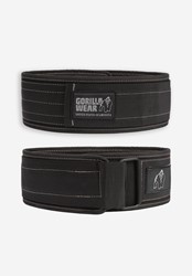 Gorilla Wear 4 Inch Nylon Lifting Belt - Black/Gray - M/L