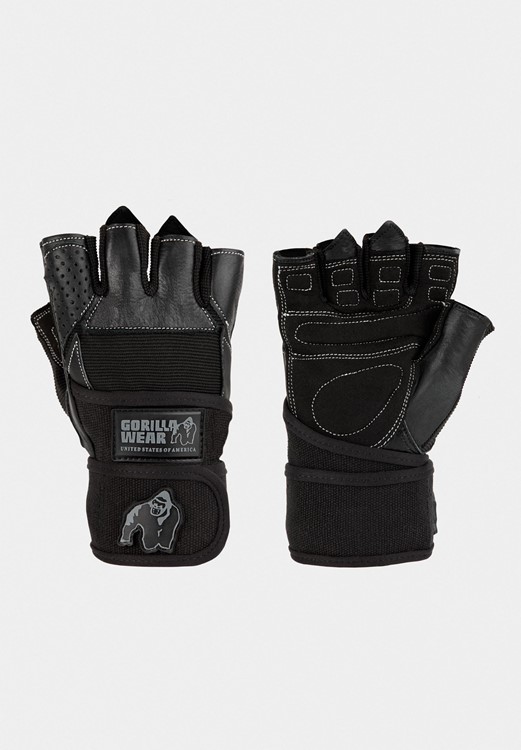 Dallas Wrist Wrap Gloves - Black - M