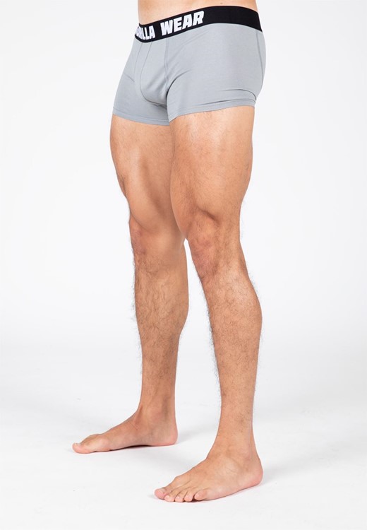 Gorilla Wear Boxershorts 3-Pack - Gray/Navy/Red - M