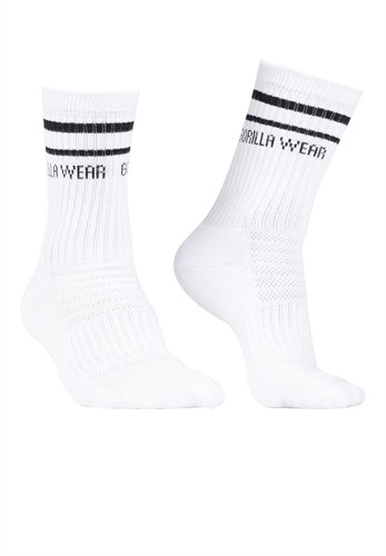 Gorilla Wear Crew Socks - White - EU 35-38