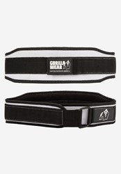 Gorilla Wear 4 Inch Women's Lifting Belt - Black/White
