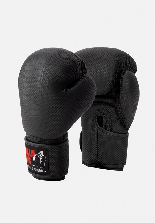 Montello Boxing Gloves - Black - 18oz