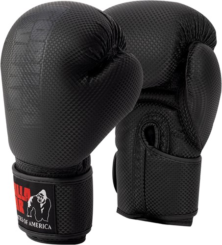 Montello Boxing Gloves - Black - 14oz