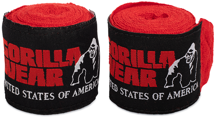 boxing hand wrap red