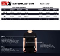 Neiro T-Shirt size chart